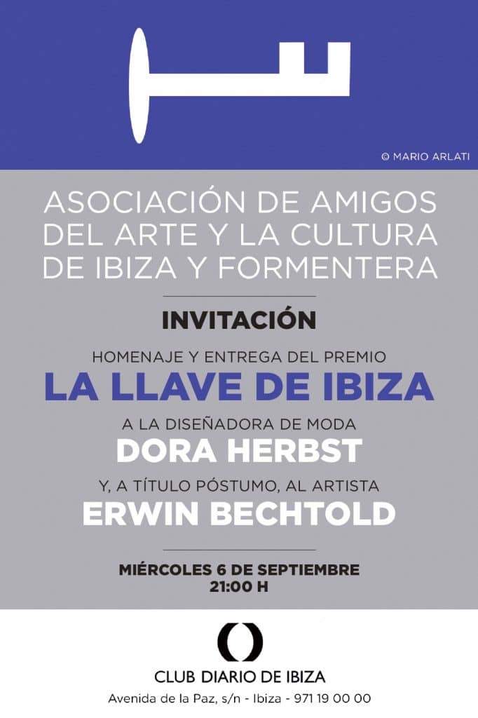 La Llave de Ibiza entrega sus premios al pintor Erwin Bechtold y la diseñadora Dora Herbst